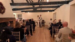 A Celebration Ceremony held at East Mersea Hall, Mersea, Essex