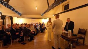 A Celebration Ceremony held at East Mersea Hall, Mersea, Essex