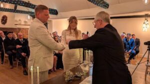 A Celebration Ceremony held at East Mersea Hall, Mersea, Essex