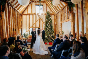 A Festive Wedding Ceremony held at High House, Althorne, Essex